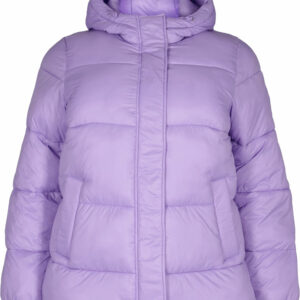 Zizzi vindtæt jakke med hætte og justerbar snøre